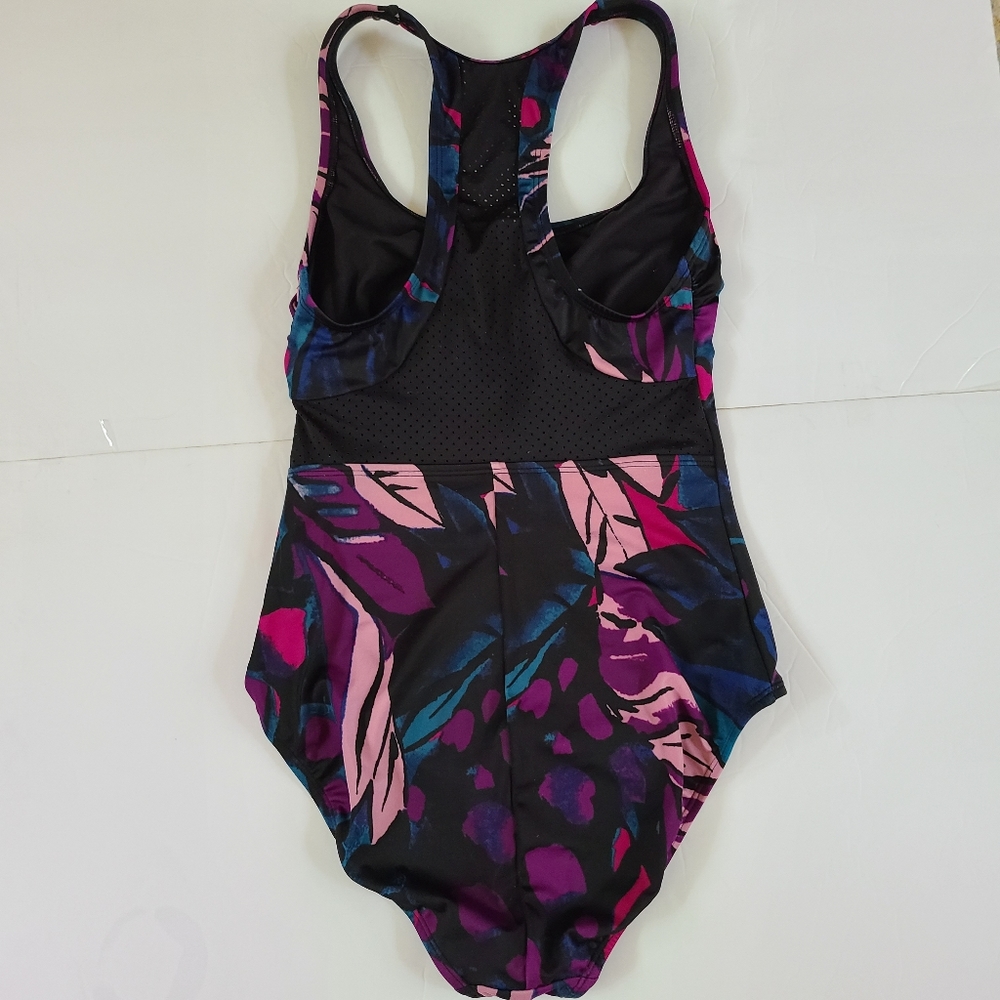 All In Motion Zip Front Racerback swimsuit - Picture 3 of 6